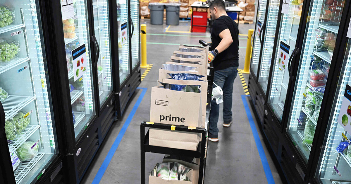 Amazon mixar dagligvaror och non food