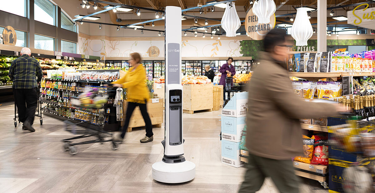 Tummen upp för robot retail